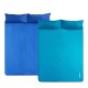 Килимок надувний двомісний з подушкою Naturehike 185*130 NH18Q010-D sky blue