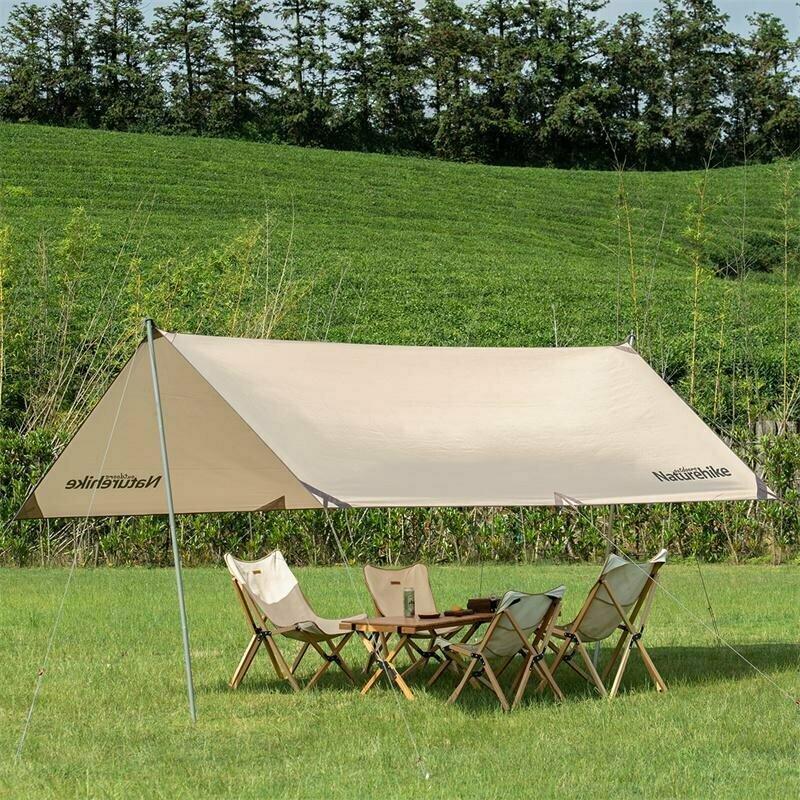 Тент для кемпінгу Naturehike Girder (з двома стійками) 500*292 NH20TM006 150D gold