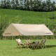 Тент для кемпінгу Naturehike Girder (з двома стійками) 500*292 NH20TM006 150D gold