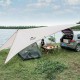 Тент для кемпінгу Naturehike Car Rear Canopy (з трьома стійками) 590*340 NH21TM001 gold