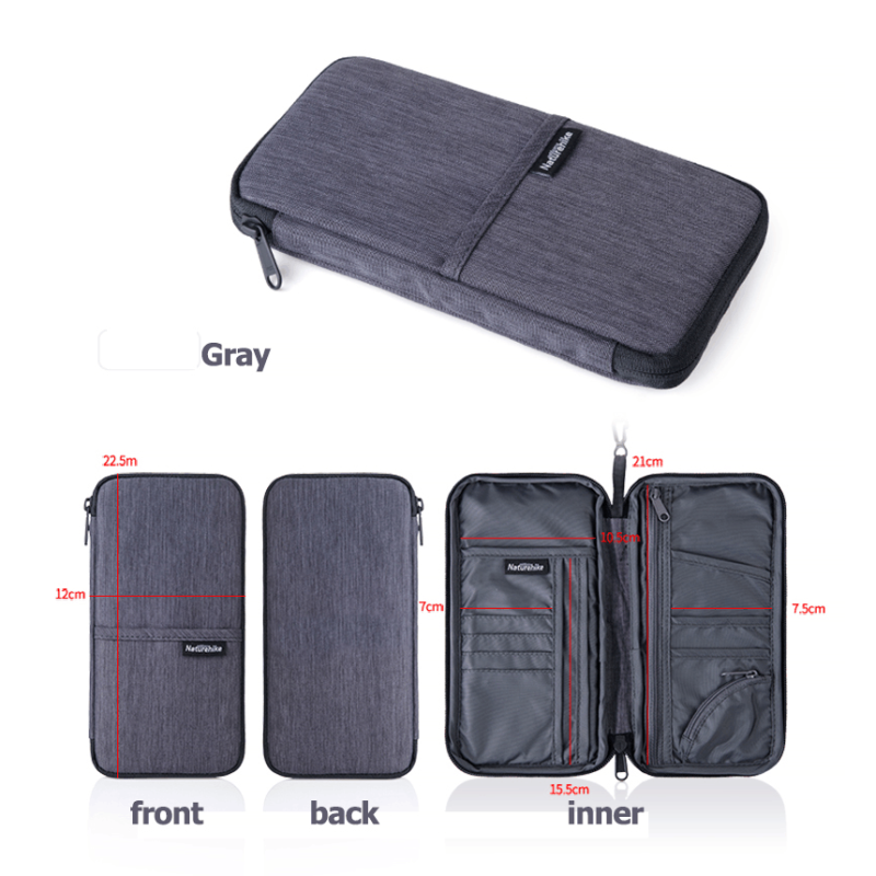 Органайзер Naturehike Travel document package NH17C001-B Grey