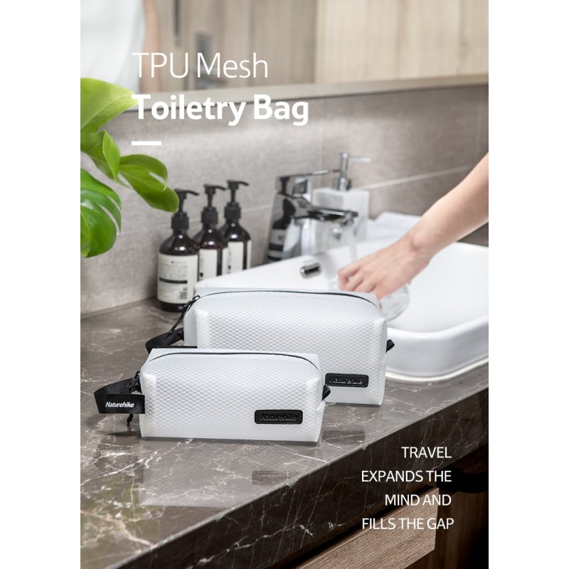 Косметичка Mesh toiletry bag Naturehike NH19SN010 White