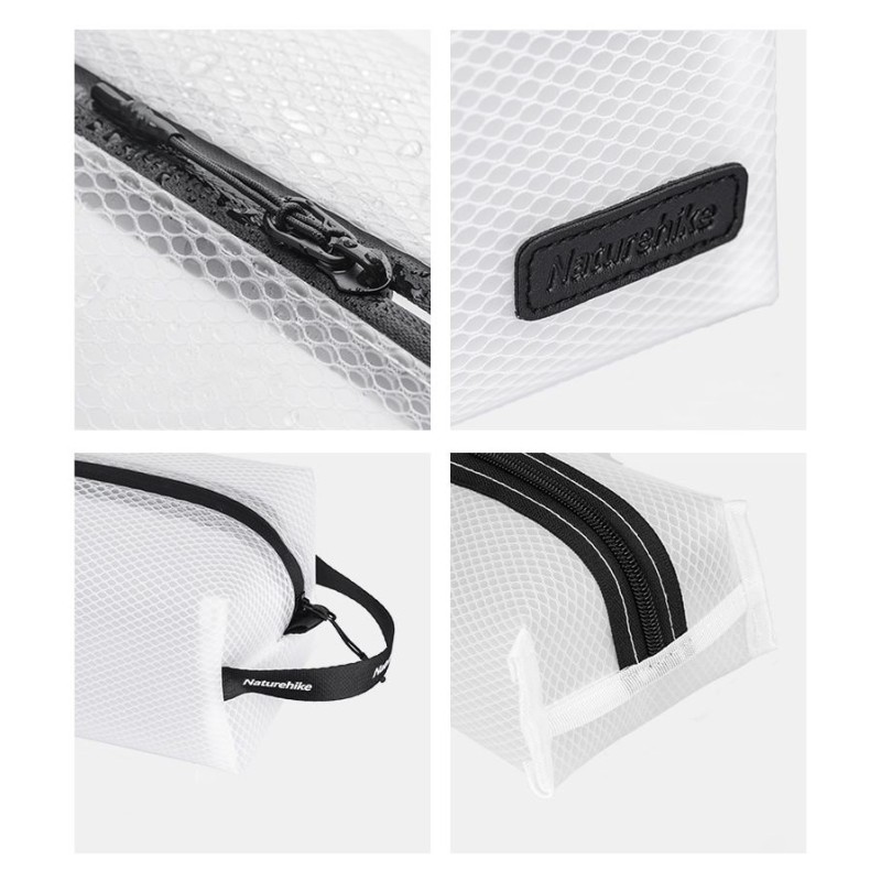 Косметичка Mesh toiletry bag Naturehike NH19SN010 White