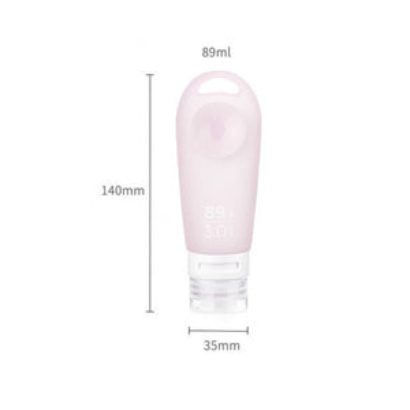 Дорожній набір cиліконових бутилок Naturehike 3шт 89 ml NH20LY012 pink/white/blue