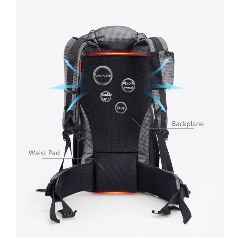 Наплічник Naturehike Rock Series Dyneema NH19BP095 60+5 л Blue
