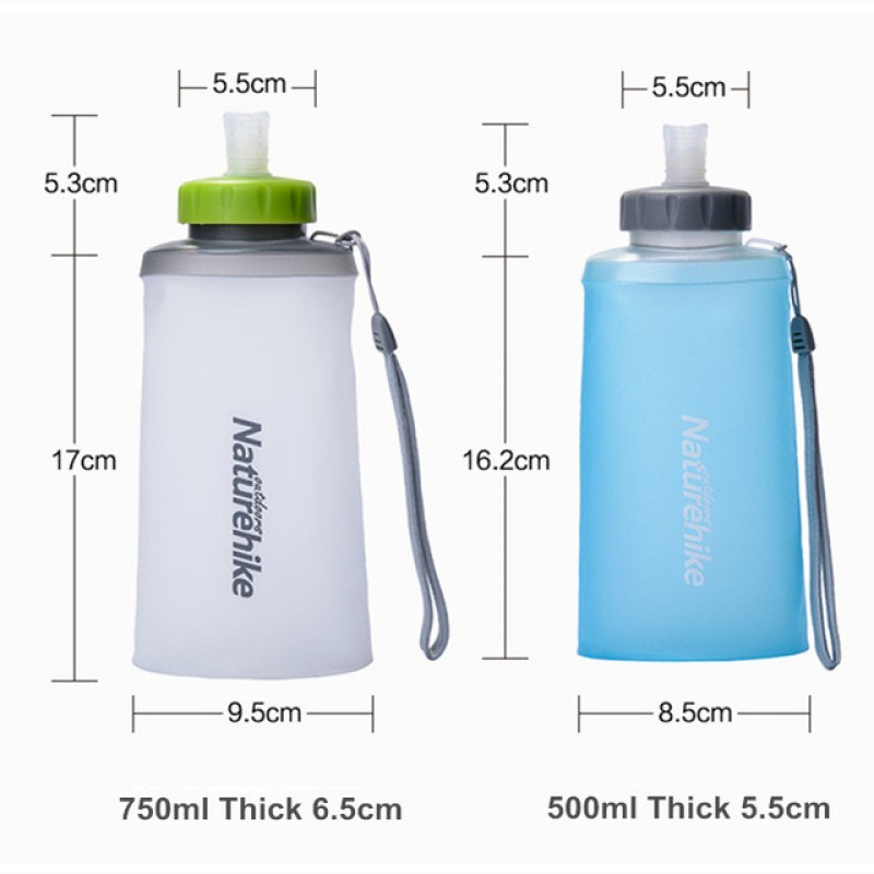 Фляга Naturehike Soft bottle 0.5 л NH61A065-B White