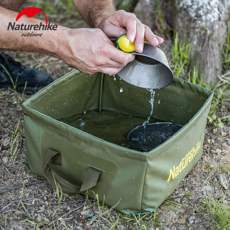 Відро складне Naturehike Square bucket 13л NH19SJ007 Black