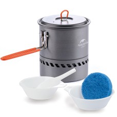 Казанок з радіатором Naturehike 1.5 л NH15T216-G Grey