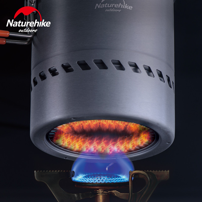 Казанок з радіатором Naturehike 1.5 л NH15T216-G Grey