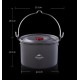 Казан Naturehike Camping 4 л NH17D021-G Grey