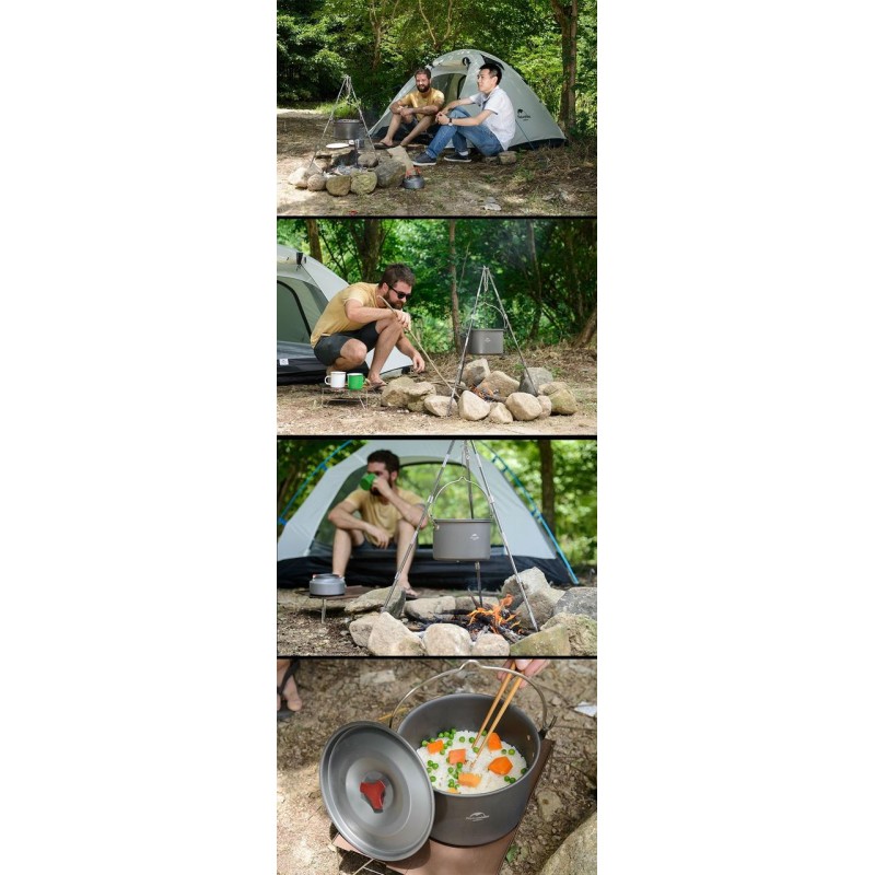 Казан Naturehike Camping 4 л NH17D021-G Grey