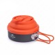 Сковорода Naturehike Camping Pan 1.6 л with silicone lid NH19CJ006 Orange