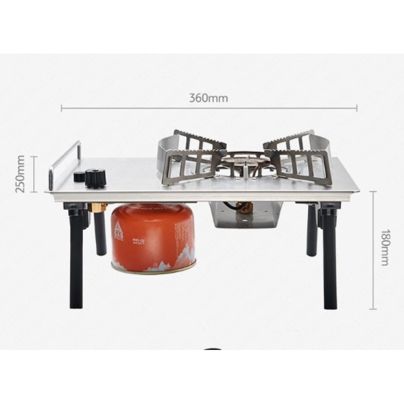 Пальник-плита кемпінговий Naturehike Outdoor Table Furnace Q-9E NH19PJ002 Grey