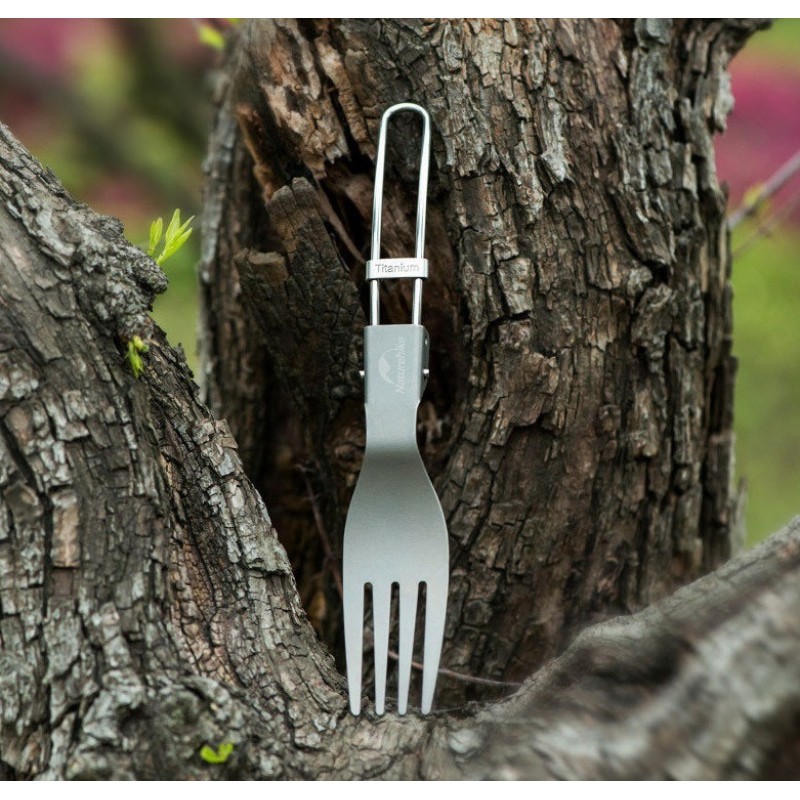 Складна вилка Naturehike Titanium fork NH18C001-J Grey