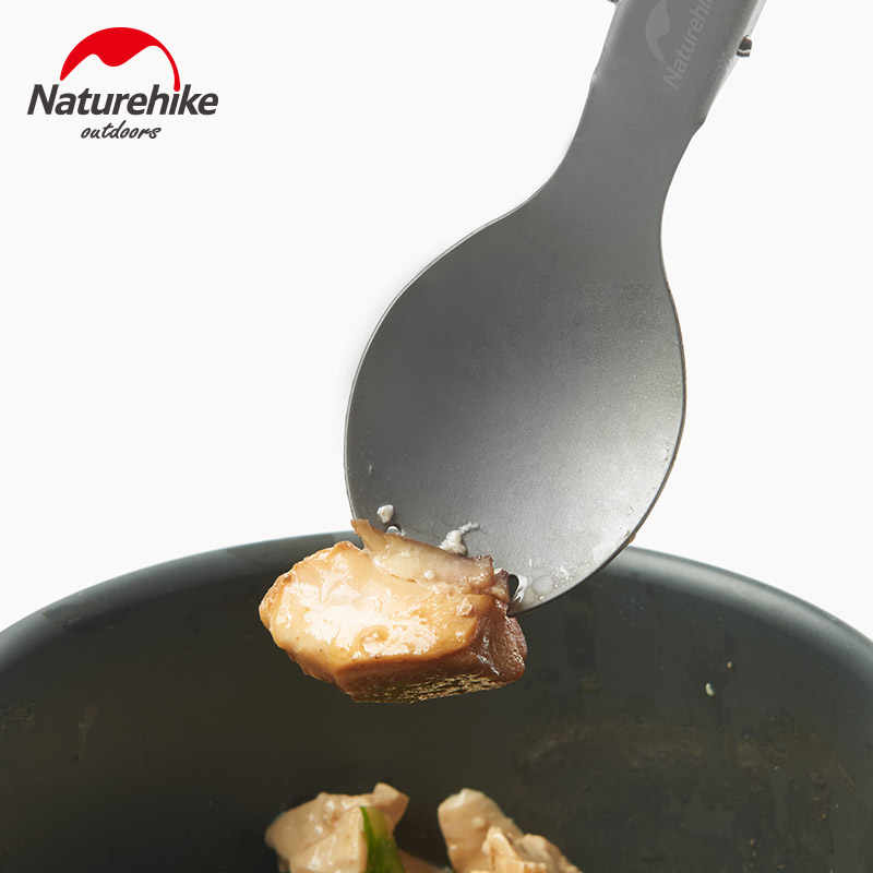 Складна ложка-вилка Naturehike Titanium spork NH18C001-J Grey