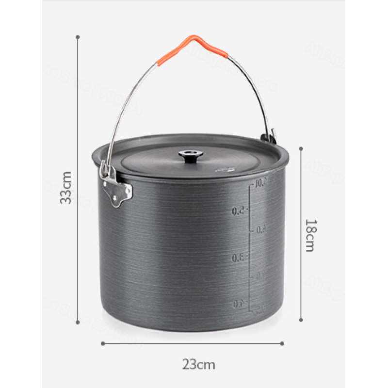 Казанок туристичний Naturehike Camping 6 л NH20CJ009 Grey