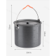 Казанок туристичний Naturehike Camping 6 л NH20CJ009 Grey