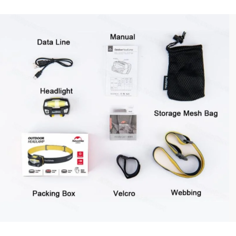 Туристичний налобний ліхтар Naturehike NH18T002-B Black