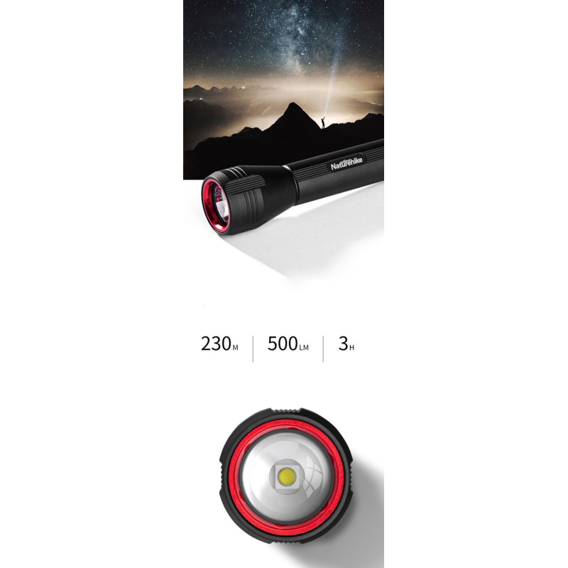 Ліхтар ручний Naturehike NH20ZM010 Black