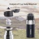 Термокружка Naturehike TT01 Vacuum Cup 0.6 L NH18T001-T Hawaii Blue