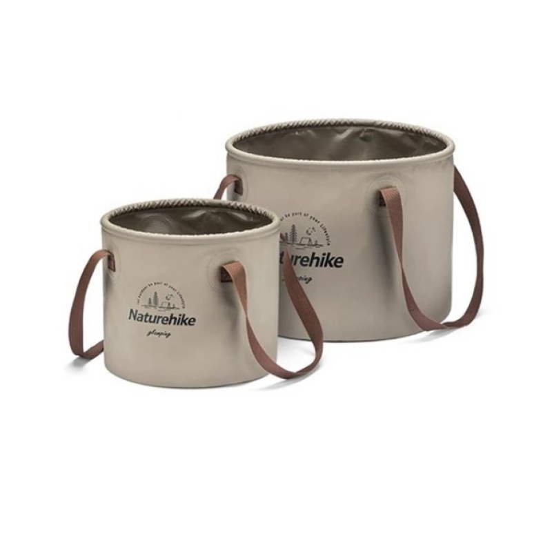 Відро складне Naturehike Round bucket PVC 10 л NH20SJ040 Light Coffee