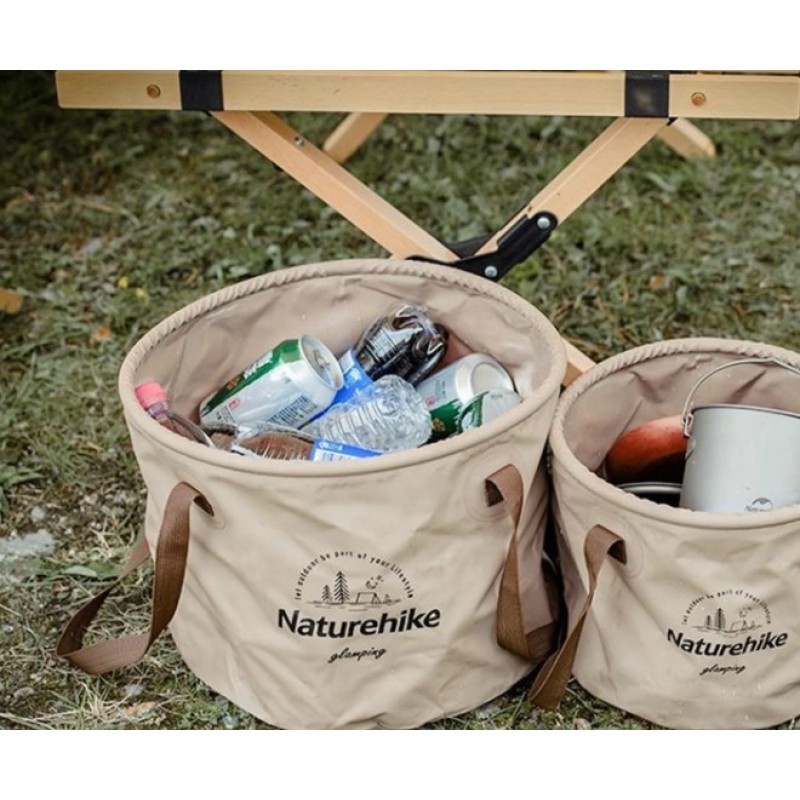 Відро складне Naturehike Round bucket PVC 20 л NH20SJ040 Army Green