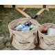 Відро складне Naturehike Round bucket PVC 20 л NH20SJ040 Light Coffee