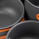 Набір посуду Naturehike 2-3 (2 каструлі+кришки) NH15T401-G Grey