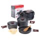 Набір посуду Naturehike 3-4 NH (2 каструлі+ кришки+сковорода) NH15T203-G Grey