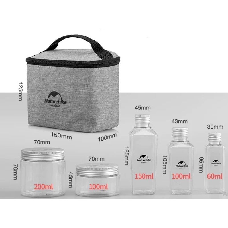 Набір для спецій Naturehike BBQ L NH19T002-P grey