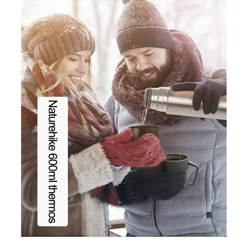 Термос Naturehike 304 steel 0.6L NH17S020-B Silver