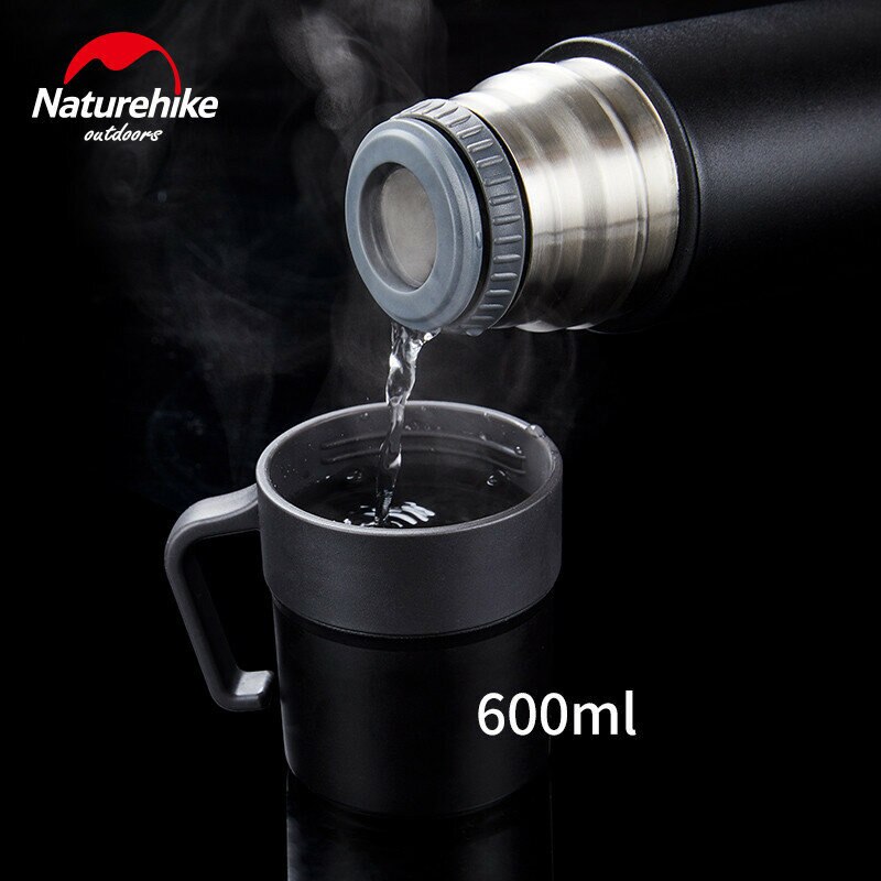 Термос Naturehike 304 steel 0.6L NH17S020-B Silver