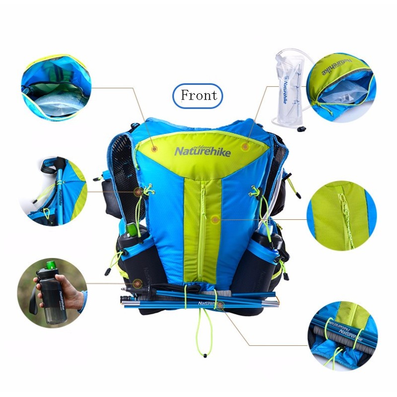 Наплічник Naturehike для бігу Cross country 12 NH70B067-B Blue