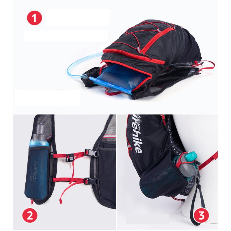 Наплічник Naturehike для бігу Running GT02 15 NH18Y002-B Black