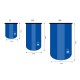 Гермомішок Naturehike з прозорою вставкою 5 л NH15S005-D Blue