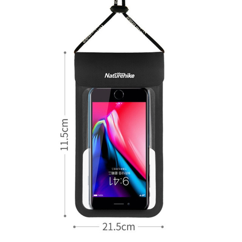 Гермочохол для смартфона Naturehike CB02 IPX8 6 inch NH18S002-D Black