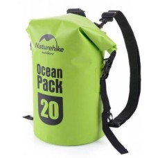 Гермомішок Naturehike Ocean Double Pack shoulder 20L FS16M020-S Bright green