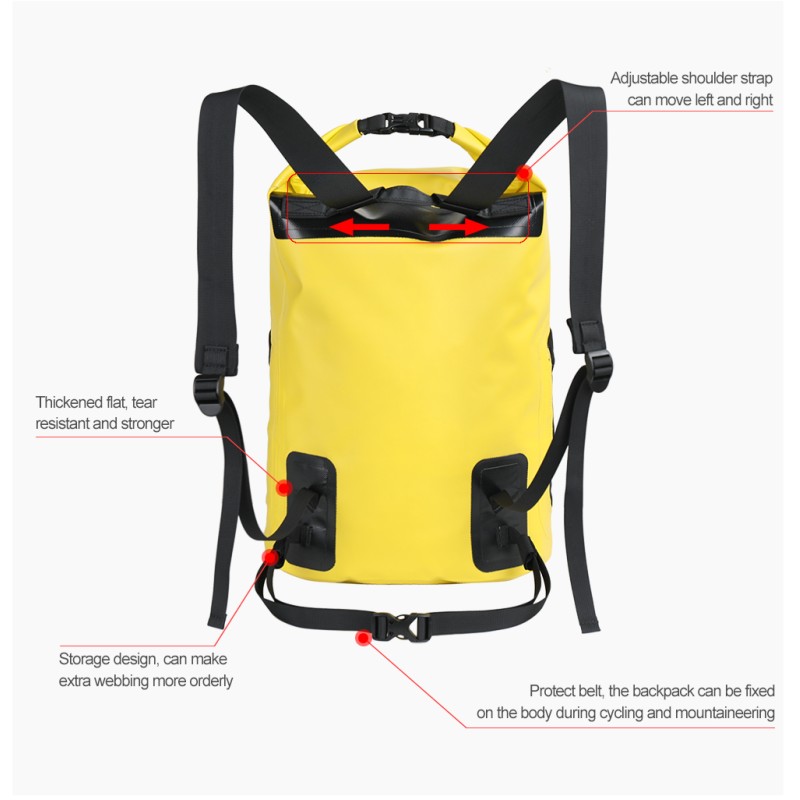 Герморюкзак Rhinowalk 500D 25л X20311 Yellow