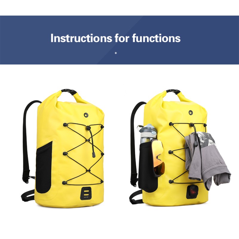 Герморюкзак Rhinowalk 500D 25л X20311 Yellow