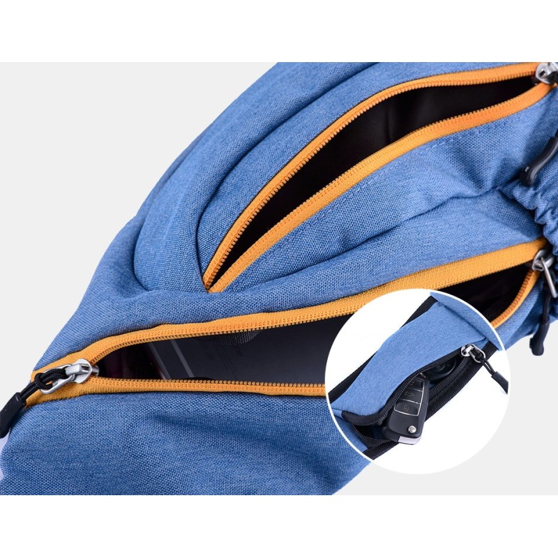 Рюкзак-сумка Naturehike Chest Bag 6 л NH23X008-K Black&Blue