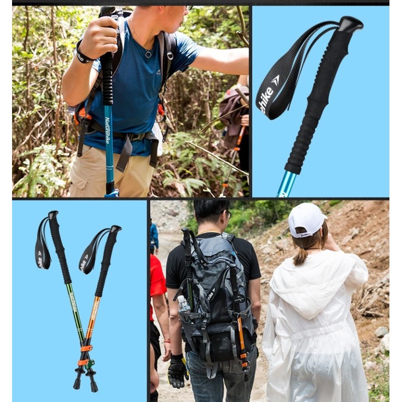 Трекінгові палиці Naturehike ST 01 6061 3-с. (пара) NH17D001-Z Green