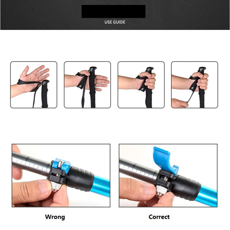 Трекінгові палиці Naturehike ST 01 6061 3-с. (пара) NH17D001-Z Green