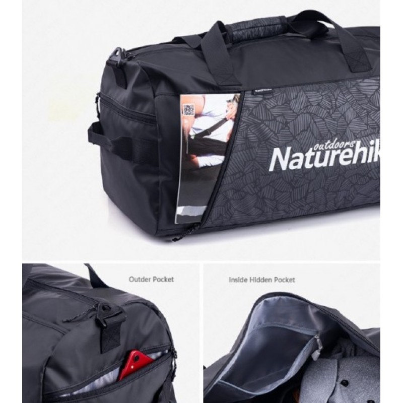 Сумка спортивна Naturehike L NH19SN002 Black