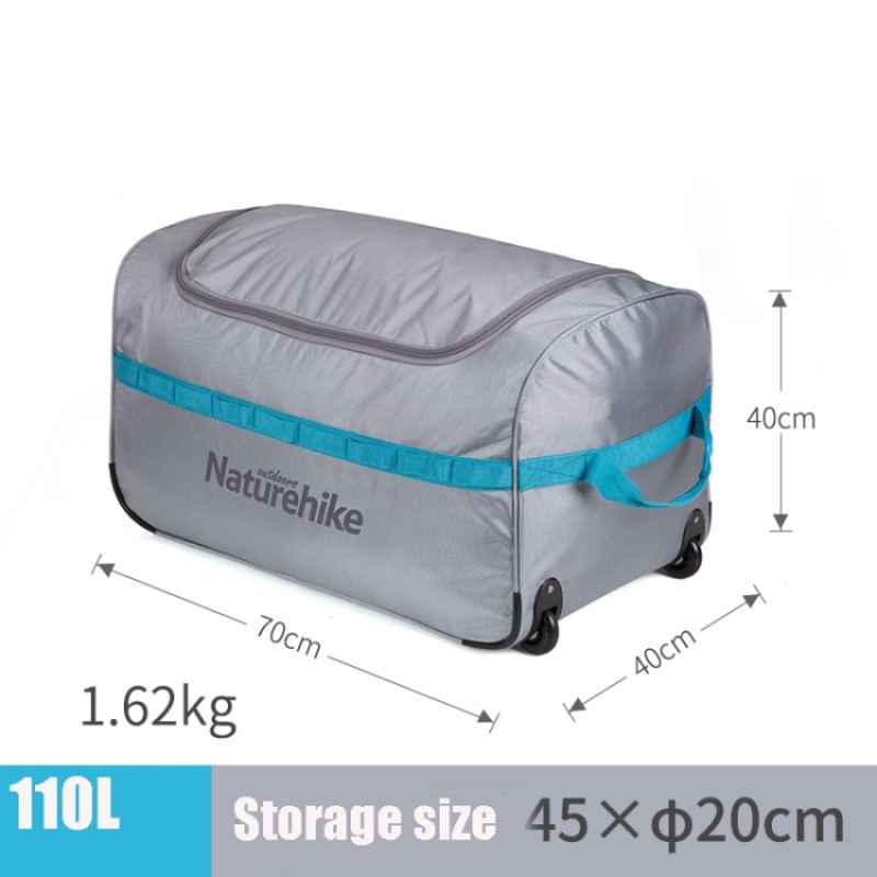 Дорожній баул Naturehike Сamp suitcase A027 110L NH18X027-L Grey
