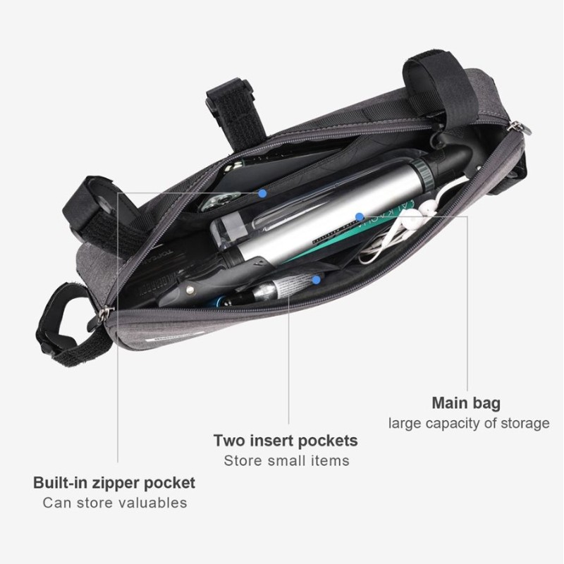 Велосумка на раму Rhinowalk Triangle 3л X21656 Matte Black