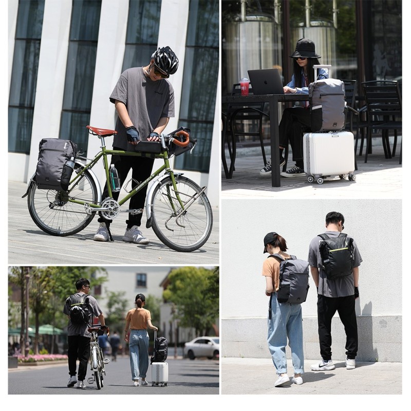 Рюкзак-сумка на багажник Rhinowalk Bicycle 24л X20601 Black