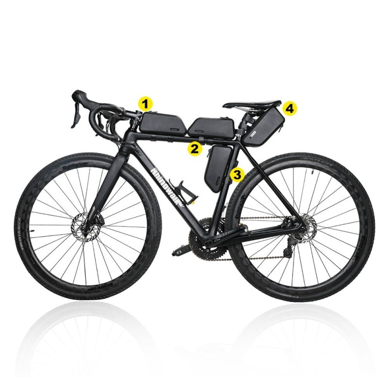 Велосумка на раму Rhinowalk Top Tube 1.5л K30 Black