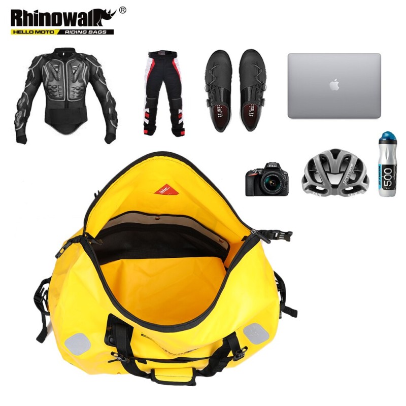 Гермосумка на багажник Rhinowalk Motorcycle 500D 65л MT20650 Black, Чорний