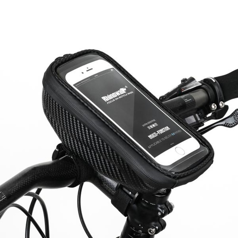 Велосумка на кермо Rhinowalk Bike Phone 6.5 E001 Black