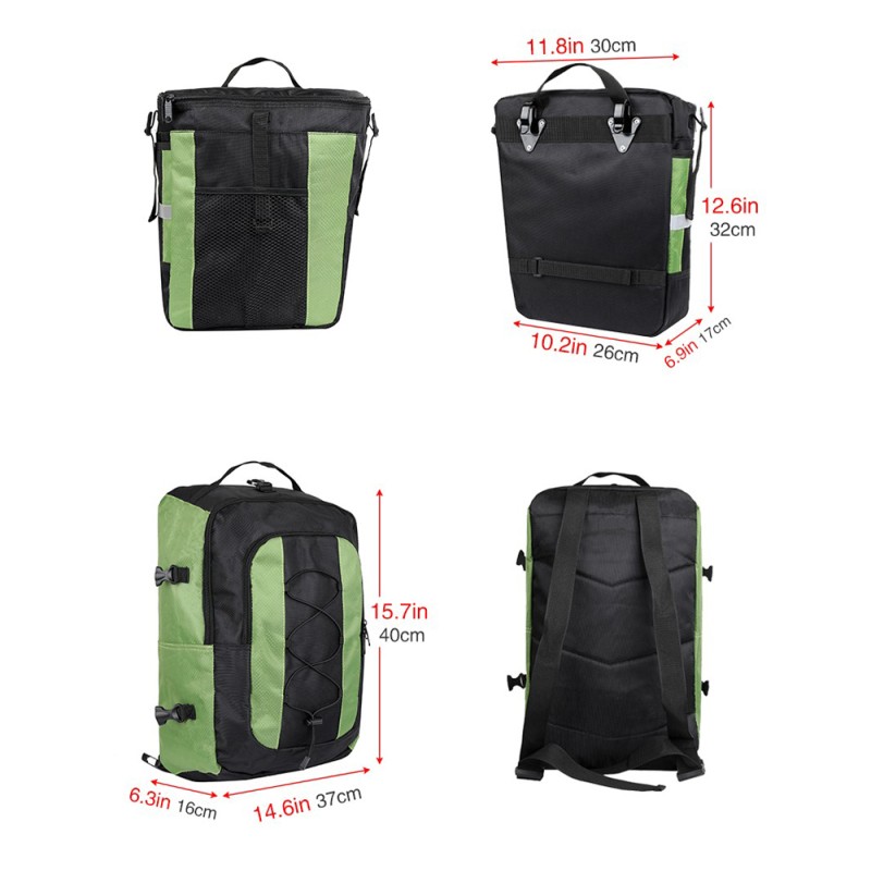 Велобаул Rhinowalk Transformer 3в1 70л E20655 Green